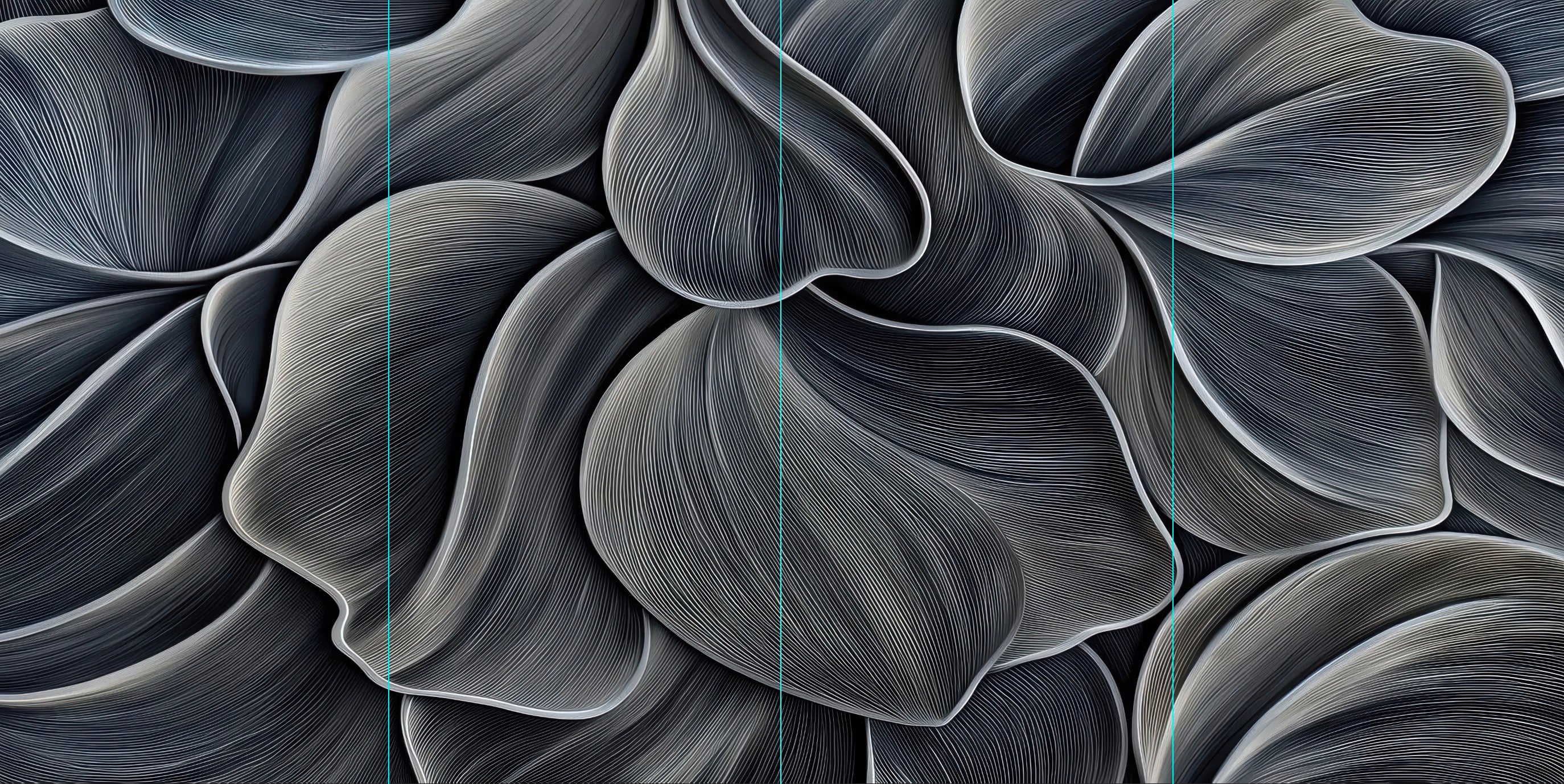 Petalis Dark - Flex Marble 55"x110"