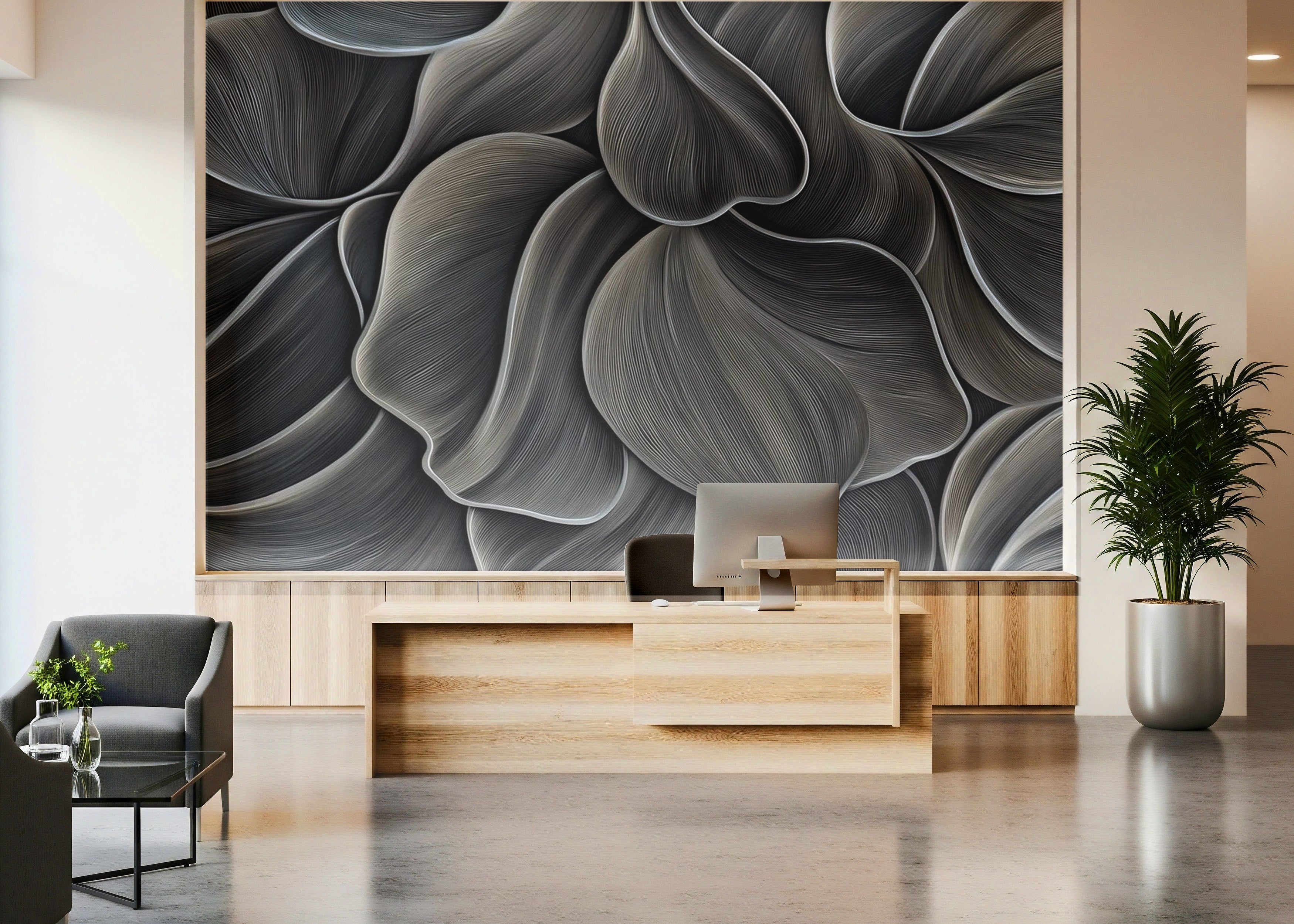 Petalis Dark - Flex Marble 55"x110"